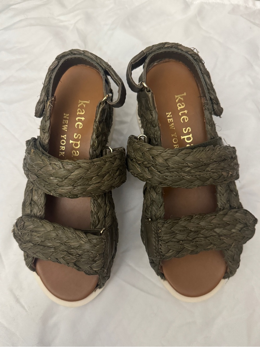 Kate Spade Woven Platform Sandals size 7